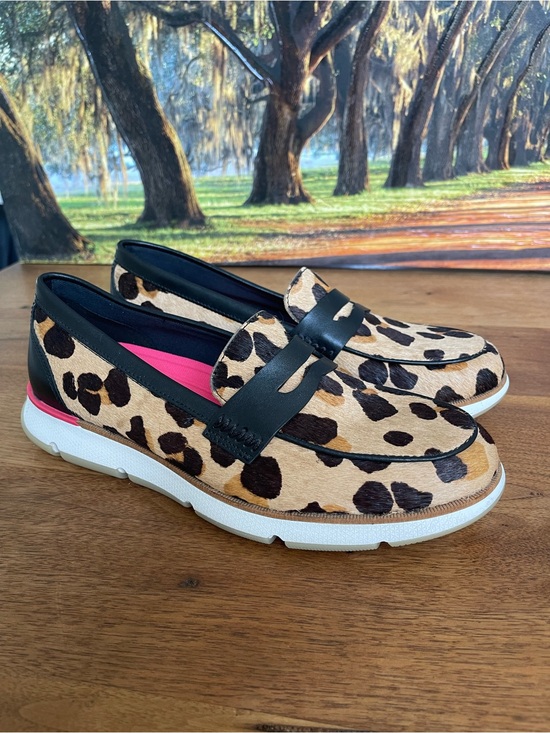Cole Haan Shoes - Cole Haan Leopard calf hair Slip-On Loafer with Black Trim and White Sole sz 7,5